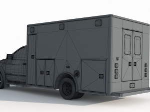 Dodge Ran 5500 Fire Rescue 3D Модель