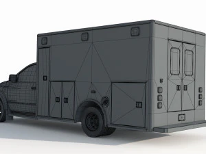 Dodge Ran 5500 Fire Rescue 3D Model