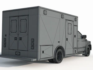 Dodge Ran 5500 Fire Rescue 3D Model