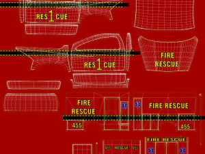 Dodge Ran 5500 Fire Rescue 3D Model