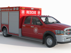 Dodge Ram 1500 Fire Modelo 3D