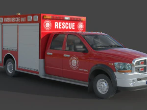 Dodge Ram 1500 Fogo Modelo 3D