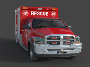Dodge Ram 1500 Fogo Modelo 3D