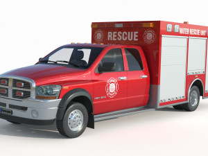 Dodge Ram 1500 Fire Modelo 3D