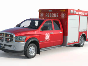 Dodge Ram 1500 Fogo Modelo 3D