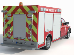 Dodge Ram 1500 Fire Modelo 3D