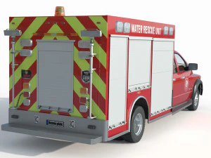 Dodge Ram 1500 Fogo Modelo 3D