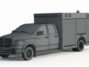 Dodge Ram 1500 Fire Modelo 3D