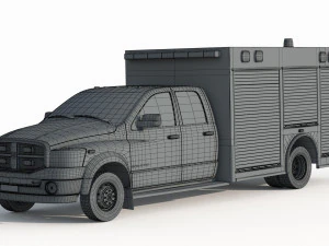Dodge Ram 1500 Fogo Modelo 3D
