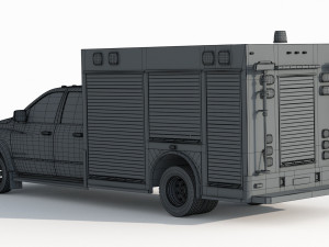 Dodge Ram 1500 Fire Modelo 3D