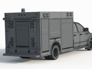 Dodge Ram 1500 Fire Modelo 3D