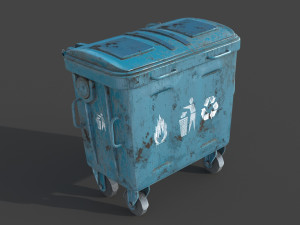 Garbage bin 3D 모델