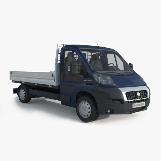 Fiat Ducato 22 Open Laadbak Euro 4 3D Model .c4d .max .obj .3ds .fbx .stl .blend 