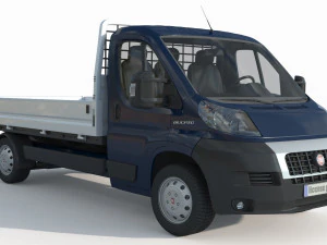Fiat Ducato 22 Open Laadbak Euro 4 3D Model