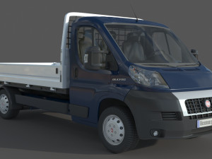 Fiat Ducato 22 Open Laadbak Euro 4 3D Model