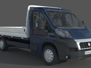 Fiat Ducato 22 Open Laadbak Euro 4 3D Model