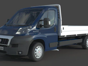 Fiat Ducato 22 Open Laadbak Euro 4 3D Model