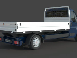 Fiat Ducato 22 Open Laadbak Euro 4 3D Model