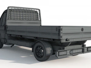 Fiat Ducato 22 Open Laadbak Euro 4 3D Model