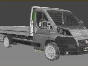 Fiat Ducato 22 Open Laadbak Euro 4 3D Model