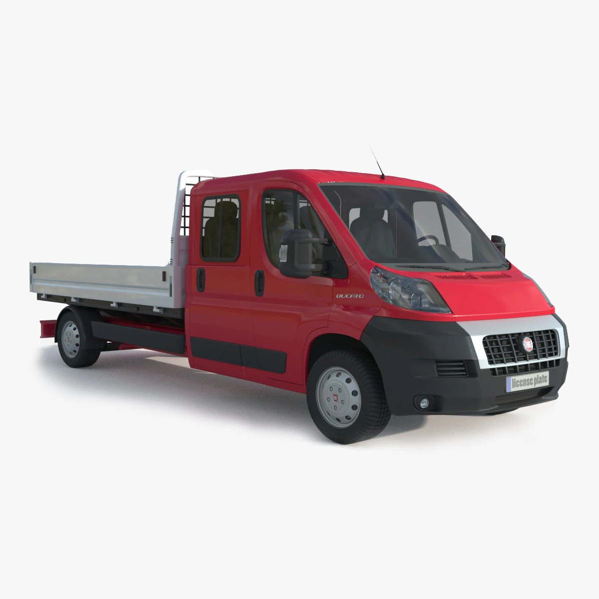 Fiat Ducato Doble Cabina 3D Model .c4d .max .obj .3ds .fbx .stl .blend 