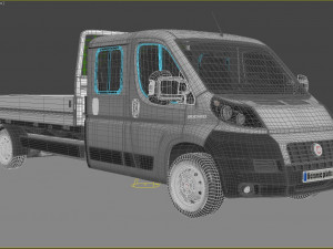 Fiat Ducato Doble Cabina 3Dモデル