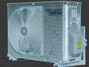 Toshiba air conditioner 3D Model