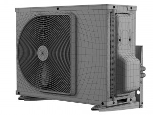 Toshiba air conditioner 3D Model