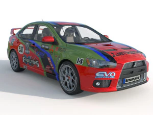 Mitsubishi Lancer Evo X Model 3D