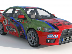 Mitsubishi Lancer Evo X Modelo 3D