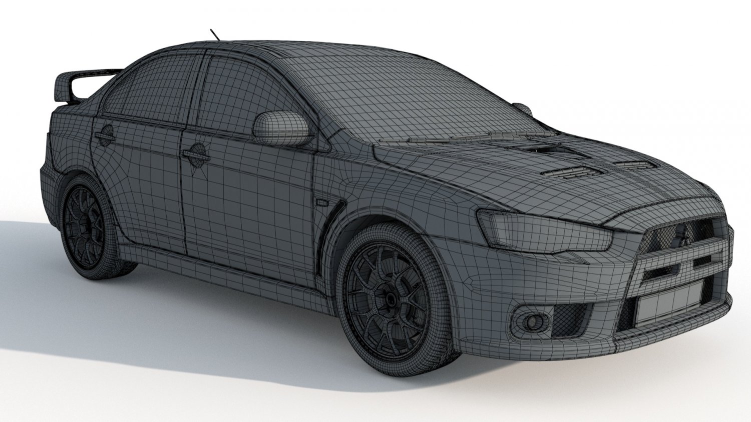 STL file mitsubishi lancer-Tokyo drift 🚗・3D printing design to