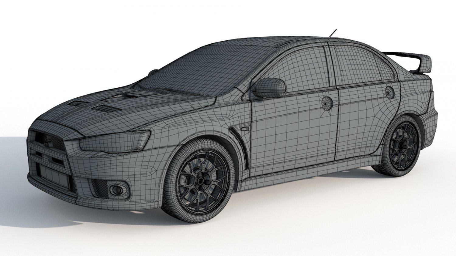 STL file mitsubishi lancer-Tokyo drift 🚗・3D printing design to