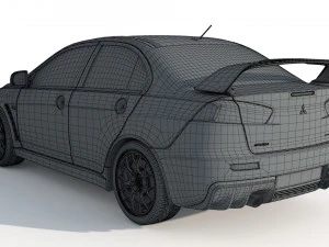 Mitsubishi Lancer Evo X 3D Model
