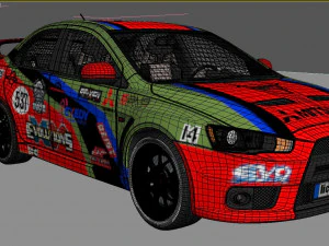 Mitsubishi Lancer Evo X 3D Model