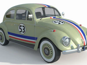 Volkswagen Beetle 1974 3D Model