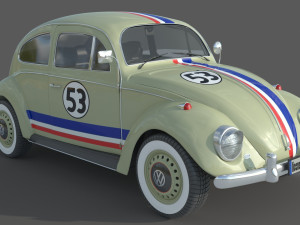 Volkswagen Beetle 1974 Model 3D