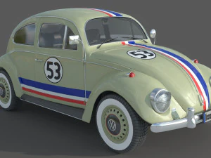 Volkswagen Beetle 1974 3D Model