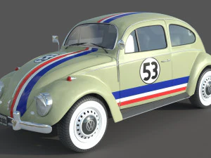 Volkswagen Beetle 1974 3D Model