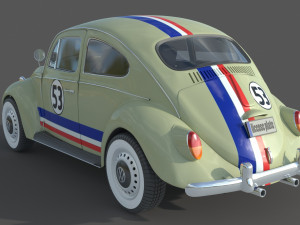Volkswagen Beetle 1974 Model 3D
