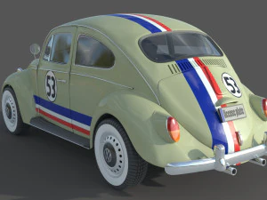 Volkswagen Beetle 1974 3D Model