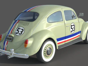 Volkswagen Beetle 1974 3D Model