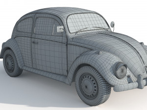 Volkswagen Beetle 1974 Model 3D