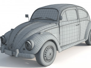 Volkswagen Beetle 1974 Model 3D