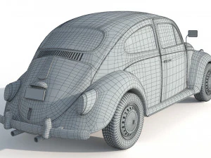 Volkswagen Beetle 1974 3D Model