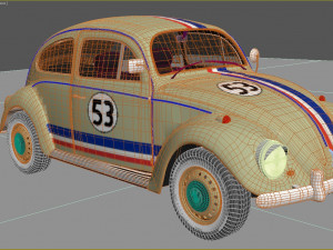 Volkswagen Beetle 1974 Model 3D