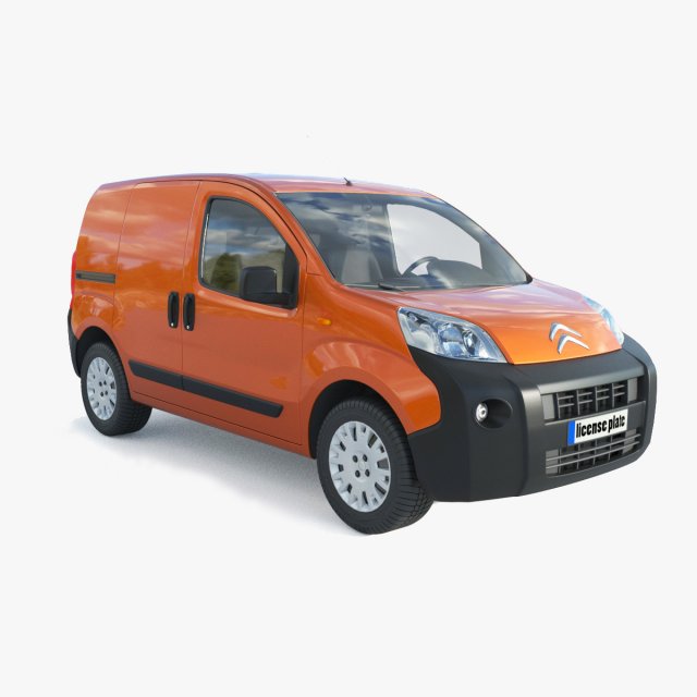 Citroen Nemo Kastenwagen 14 3D Model .c4d .max .obj .3ds .fbx .stl .blend 