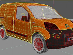 Citroen Nemo Kastenwagen 14 3D Model
