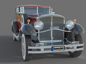 Maybach Zeppelin DS7 Luxury Limousine Model 3D