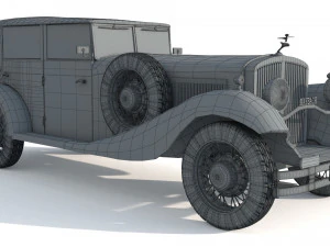 Maybach Zeppelin DS7 Luxury Limousine 3D Model