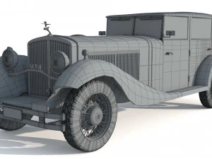 Maybach Zeppelin DS7 Luxury Limousine 3D Model